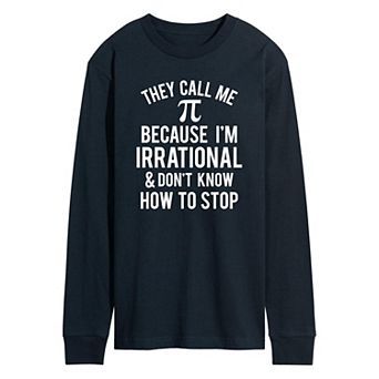 Men's Call Me Pi Long Sleeve Tee