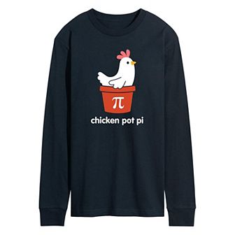 Men's Chicken Pot Pi Long Sleeve Tee