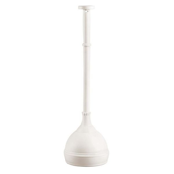 mDesign Plastic Freestanding Lift and Lock Toilet Bowl Plunger/Holder