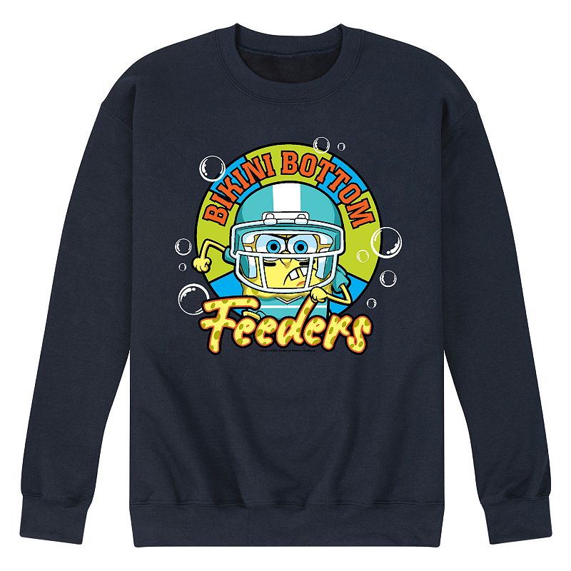 Men's SpongeBob SquarePants Bikini Bottom Sweatshirt, Size: Large, Blue