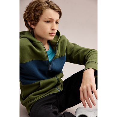 Boys 8-20 Sonoma Goods For Life® Super Soft Full-Zip Colorblock Hoodie in Regular & Husky