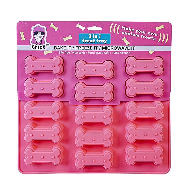 Dog Bone 3-in-1 Silicone Baking Treat Tray