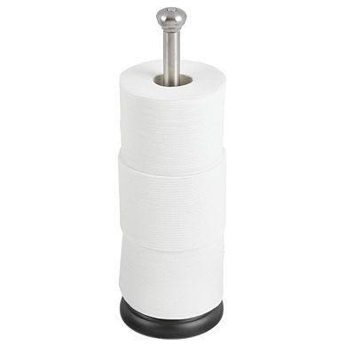 mDesign Metal Free-Standing Toilet Paper Holder