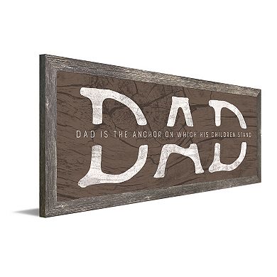 Personal-Prints Dad Anchor Framed Wall Art