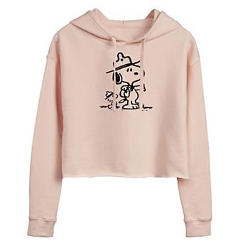 Juniors' Peanuts Snoopy Scout Pals Cropped Hoodie