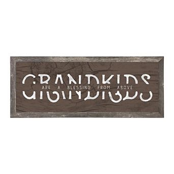 Personal-Prints Grandkids Distressed Framed Wall Art