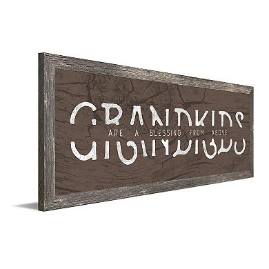 Personal-Prints Grandkids Distressed Framed Wall Art