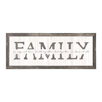 Personal-Prints Family Whitewash Framed Wall Art