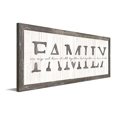Personal-Prints Family Whitewash Framed Wall Art