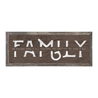 Personal-Prints Family Rustic Framed Wall Art