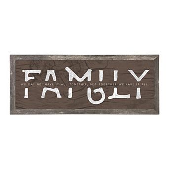 Personal-Prints Family Rustic Framed Wall Art