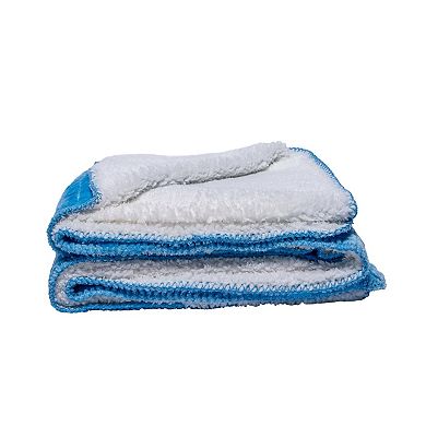 Family Textured Luxury Sherpa Pet Blankets (50" x 60") - Baby Blue