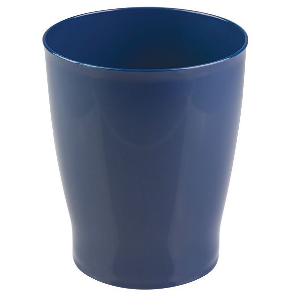 mDesign Small Round Bathroom 1.25 Gal. Trash Can Wastebasket, 4 Pack