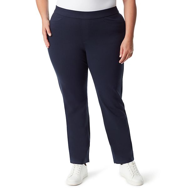 Plus Size Gloria Vanderbilt Pull On Straight Trouser