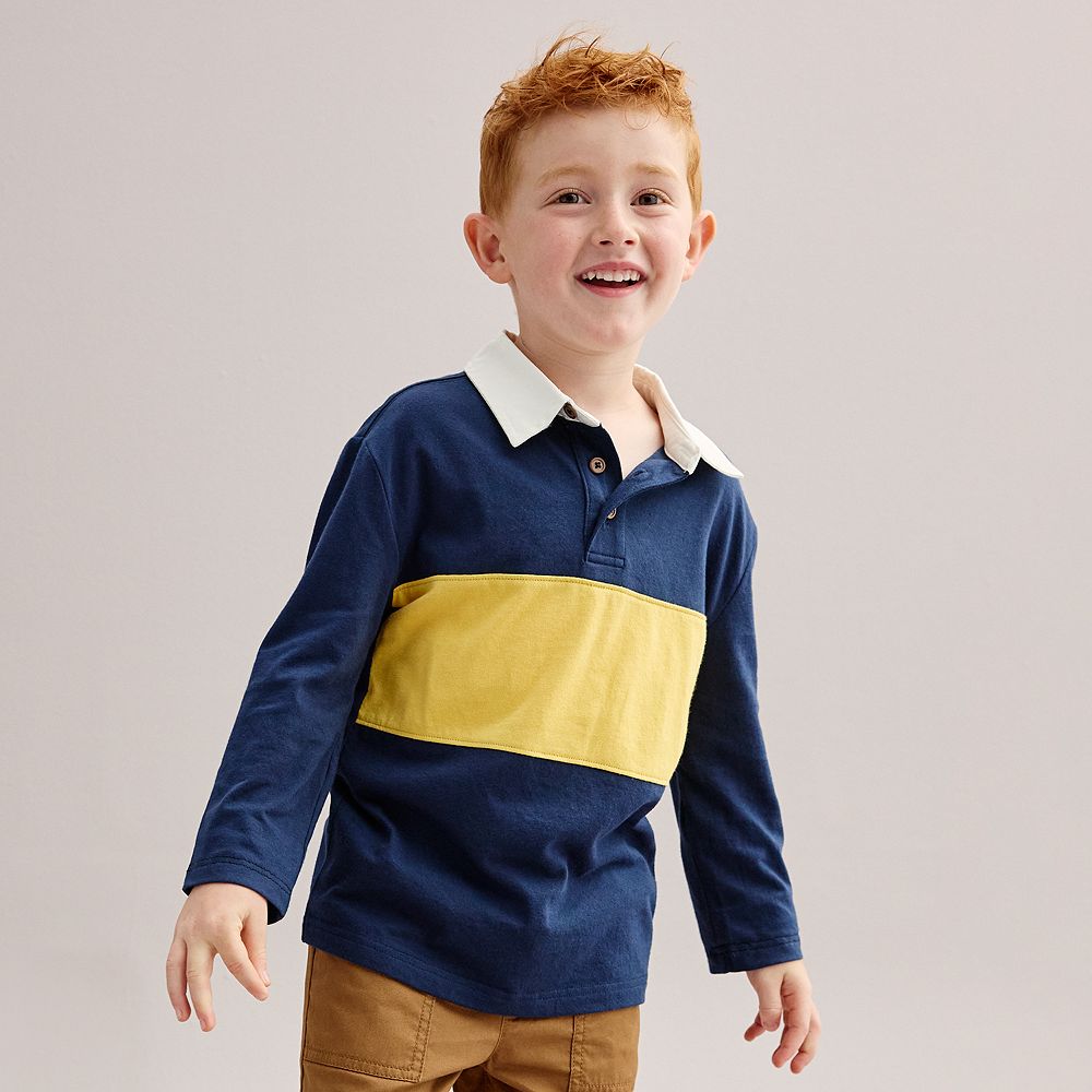Boys 4-8 Jumping Beans® Colorblock Rugby Polo