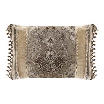 Five Queens Court Brooke Natural Boudoir Decorative Throw Pillow