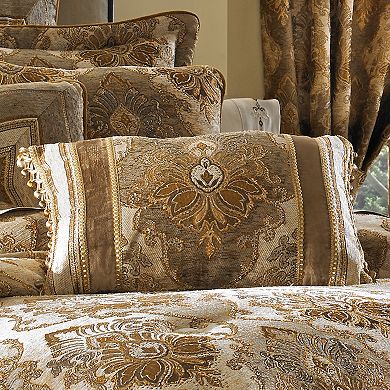 Five Queens Court Brooke Natural Boudoir Decorative Throw Pillow