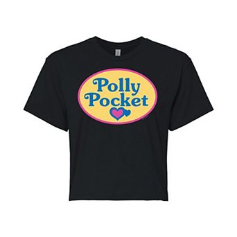 Juniors' Polly Pocket Logo Cropped Tee