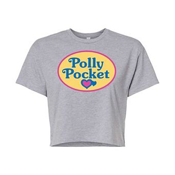 Juniors' Polly Pocket Logo Cropped Tee