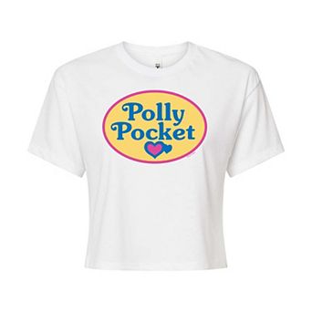 Juniors' Polly Pocket Logo Cropped Tee