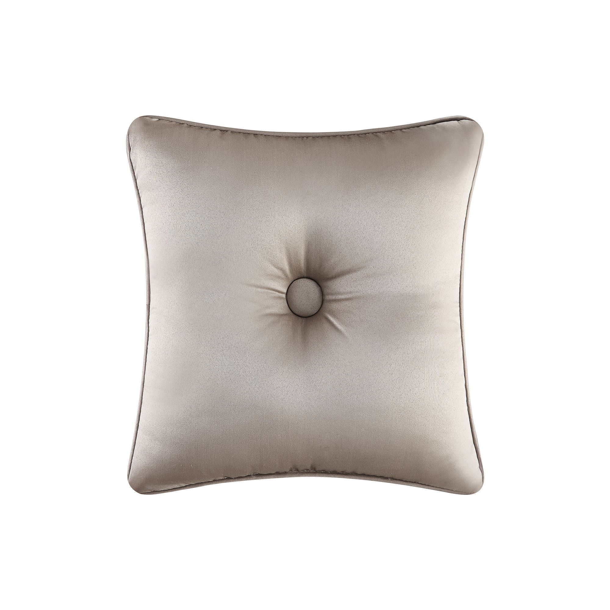 Five Queens Court Antonia Sand 16 Square Decorative Throw Pillow, Beige 