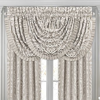 Five Queens Court Antonia Sand Window Waterfall Valance