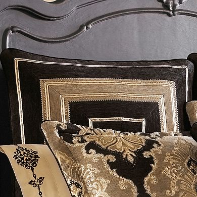 Five Queens Court Brooke Black Euro Sham