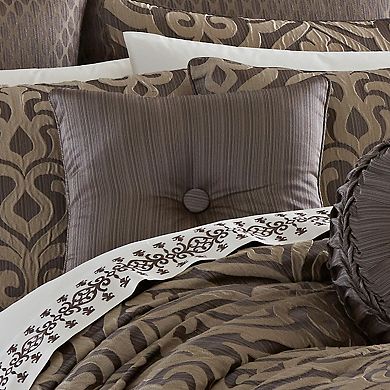 Five Queens Court Antonia Mink 16" Square Decorative Throw Pillow