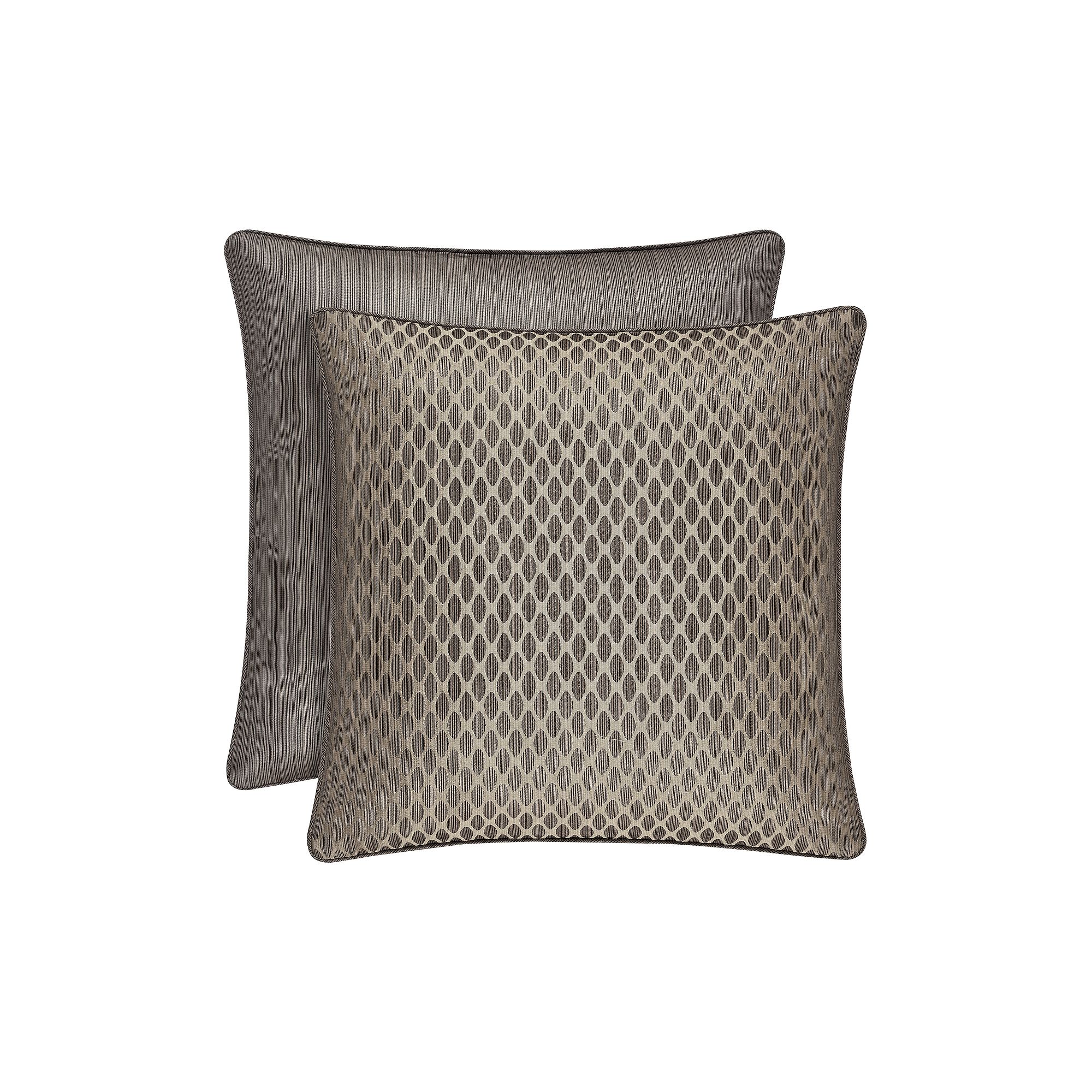Five Queens Court Antonia Mink Euro Sham, Brown