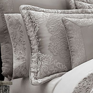 Five Queens Court Lambert Silver 4-piece Comforter Set