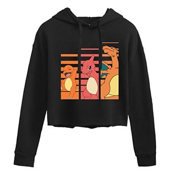 Juniors' Pokemon Charmander Cropped Graphic Hoodie