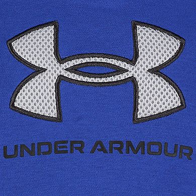 Boys 4-7 Under Armour Fleece Mesh Logo Hoodie