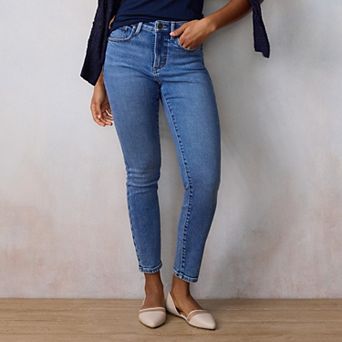 Women's LC Lauren Conrad Curvy High Rise 5-Pocket Skinny Jeans