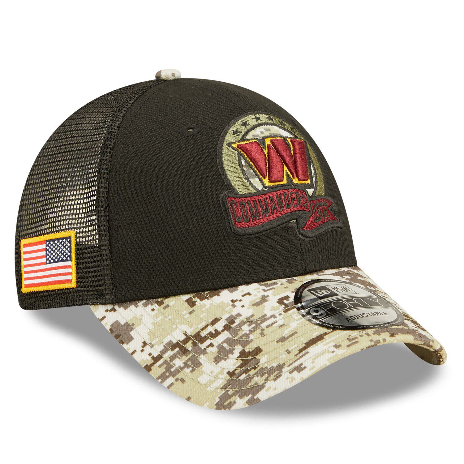 Washington Commanders 2023 SALUTE-TO-SERVICE SNAPBACK Camo-Burgun