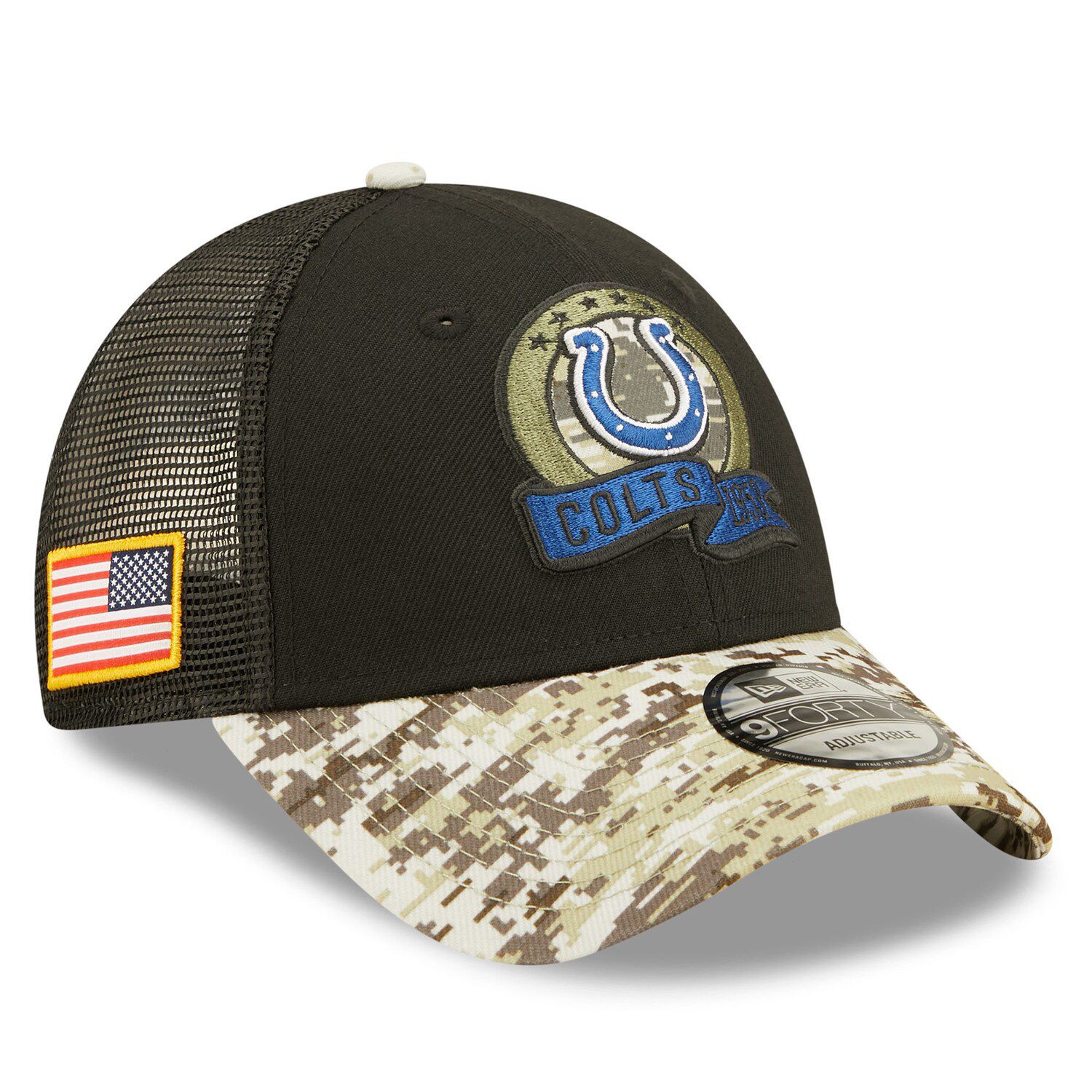 '47 Black Indianapolis Colts Ballpark Clean Up Adjustable Hat