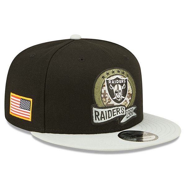 Las Vegas Raiders New Era 39THIRTY 2022 Salute to Service Hat Flex Fit S/M