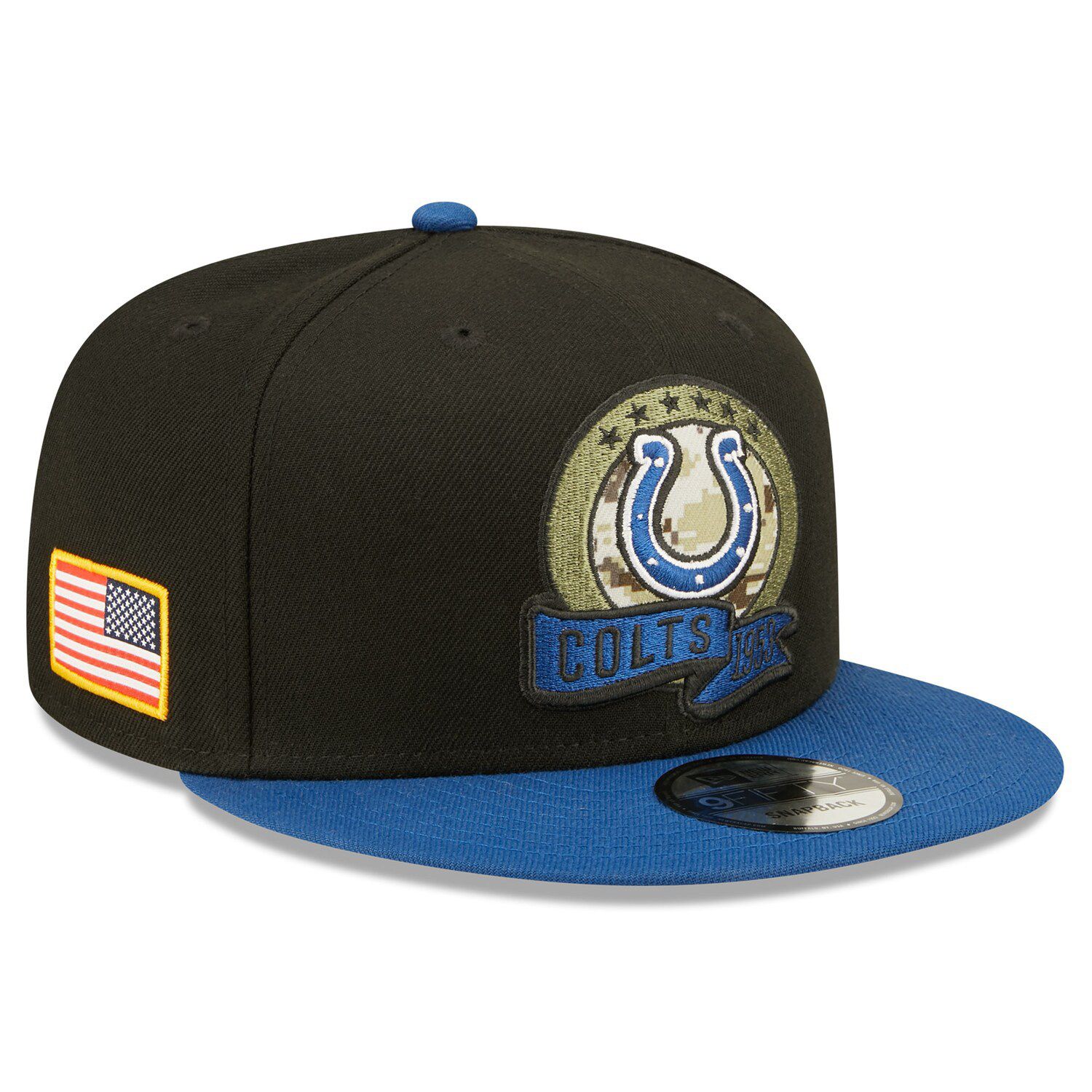 Men's New Era White Indianapolis Colts Omaha Historic Logo 59FIFTY Fitted  Hat