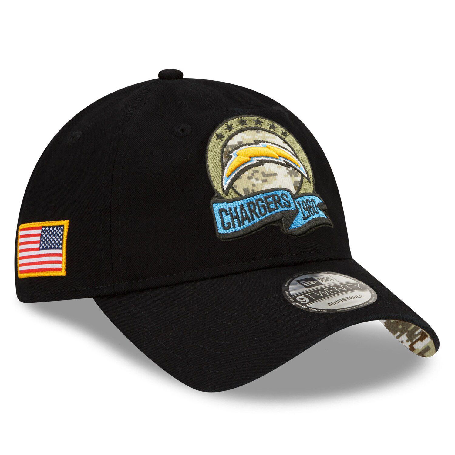 Los Angeles Chargers New Era Youth Reflect 9FORTY Adjustable Hat - Graphite