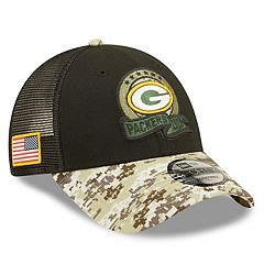 New Era Girls Youth New Era Green Green Bay Packers Hearts 9TWENTY  Adjustable Hat