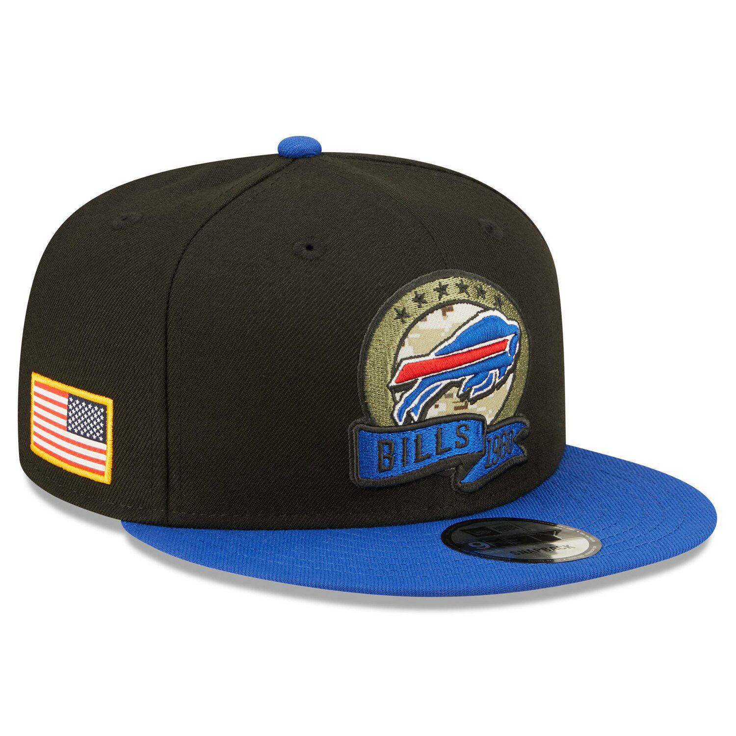 Buffalo Bills New Era 2023 Salute To Service Low Profile 59FIFTY Fitted Hat  - Stone/Royal