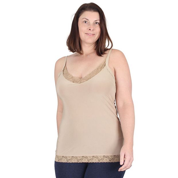 Plus Size Long Lace Camisole