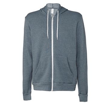Canvas Unixex Zip-up Polycotton Fleece Hooded Sweatshirt / Hoodie
