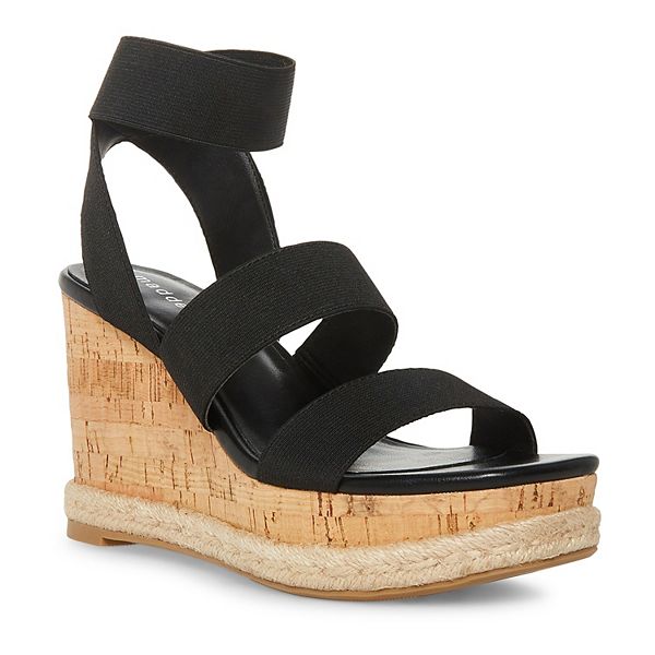 Kohls black hot sale wedge sandals