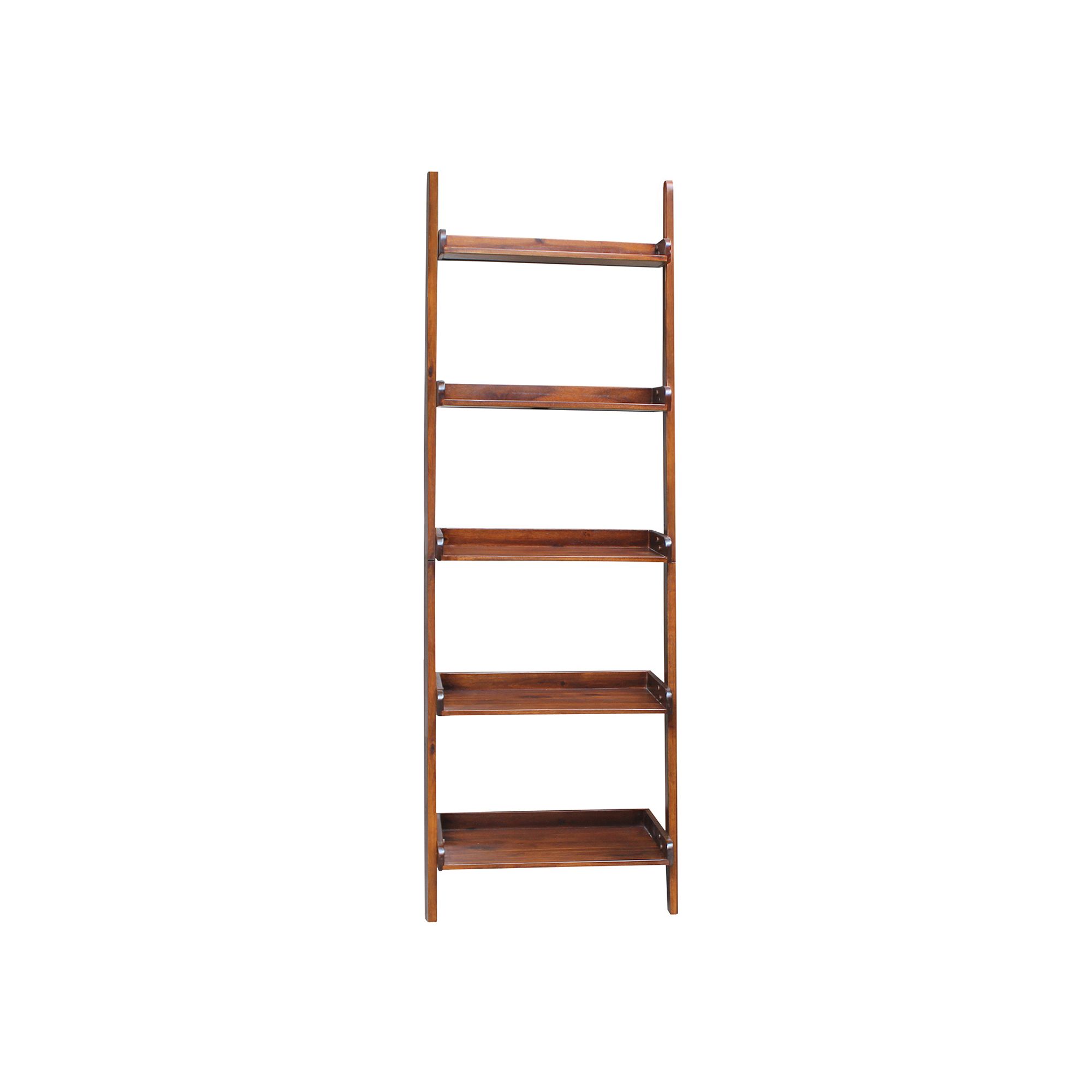 Tiered Leaning Shelf, Brown