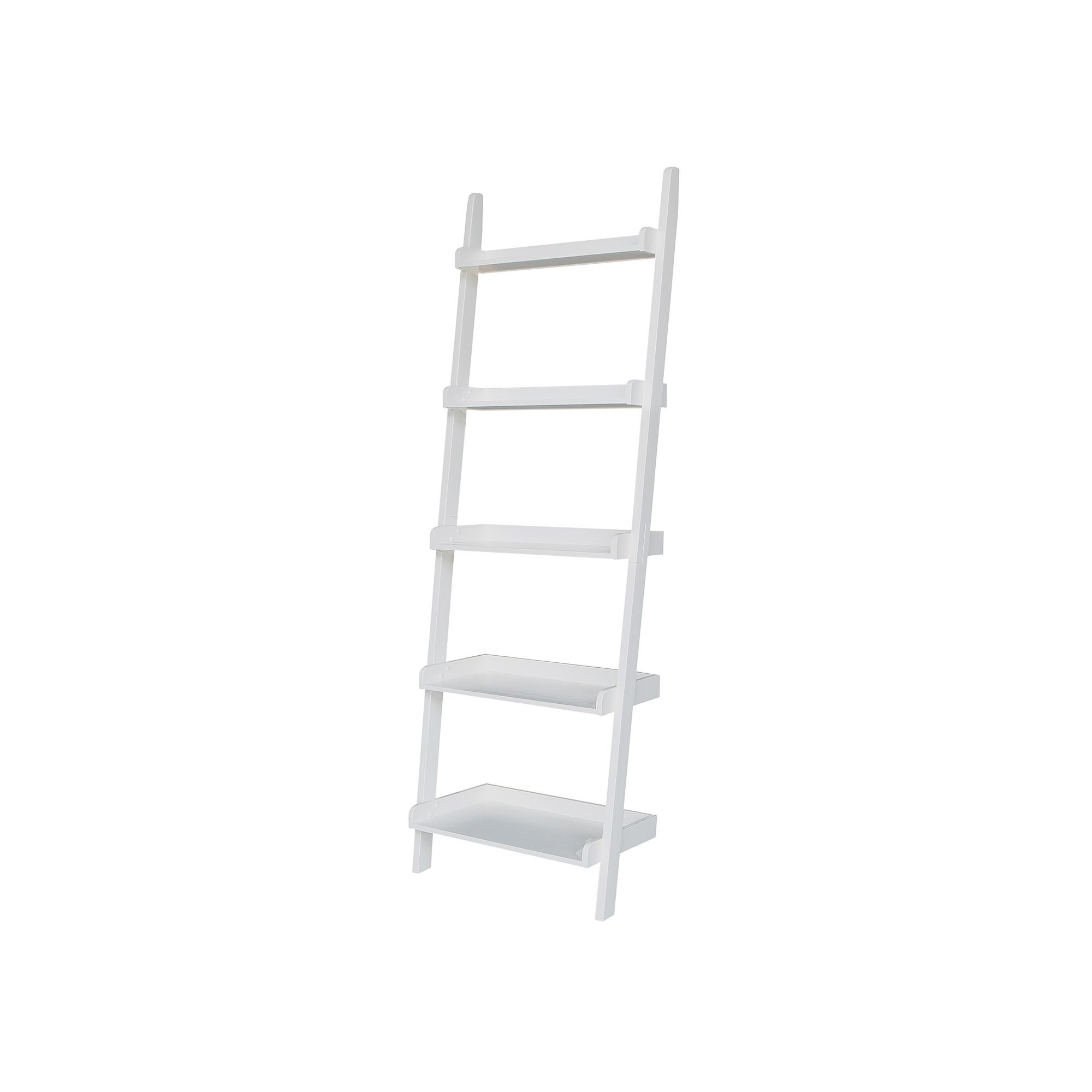 Tiered Leaning Shelf, White