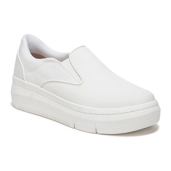 White slip on sneakers on sale platform