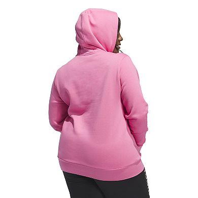 Plus Size adidas Color Logo Fleece Hoodie