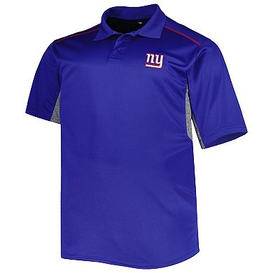 Men's Royal New York Giants Big & Tall Team Color Polo