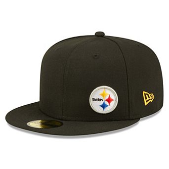 Men's New Era Black Pittsburgh Steelers Flawless 59FIFTY Fitted Hat