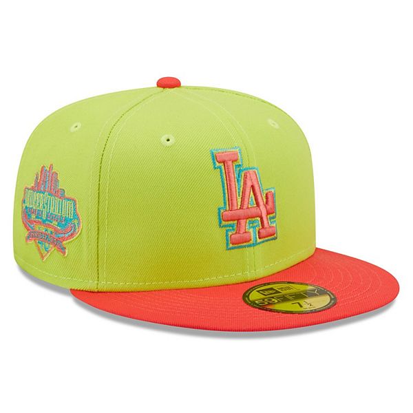 Men's New Era Green/Red Los Angeles Dodgers Cyber Highlighter